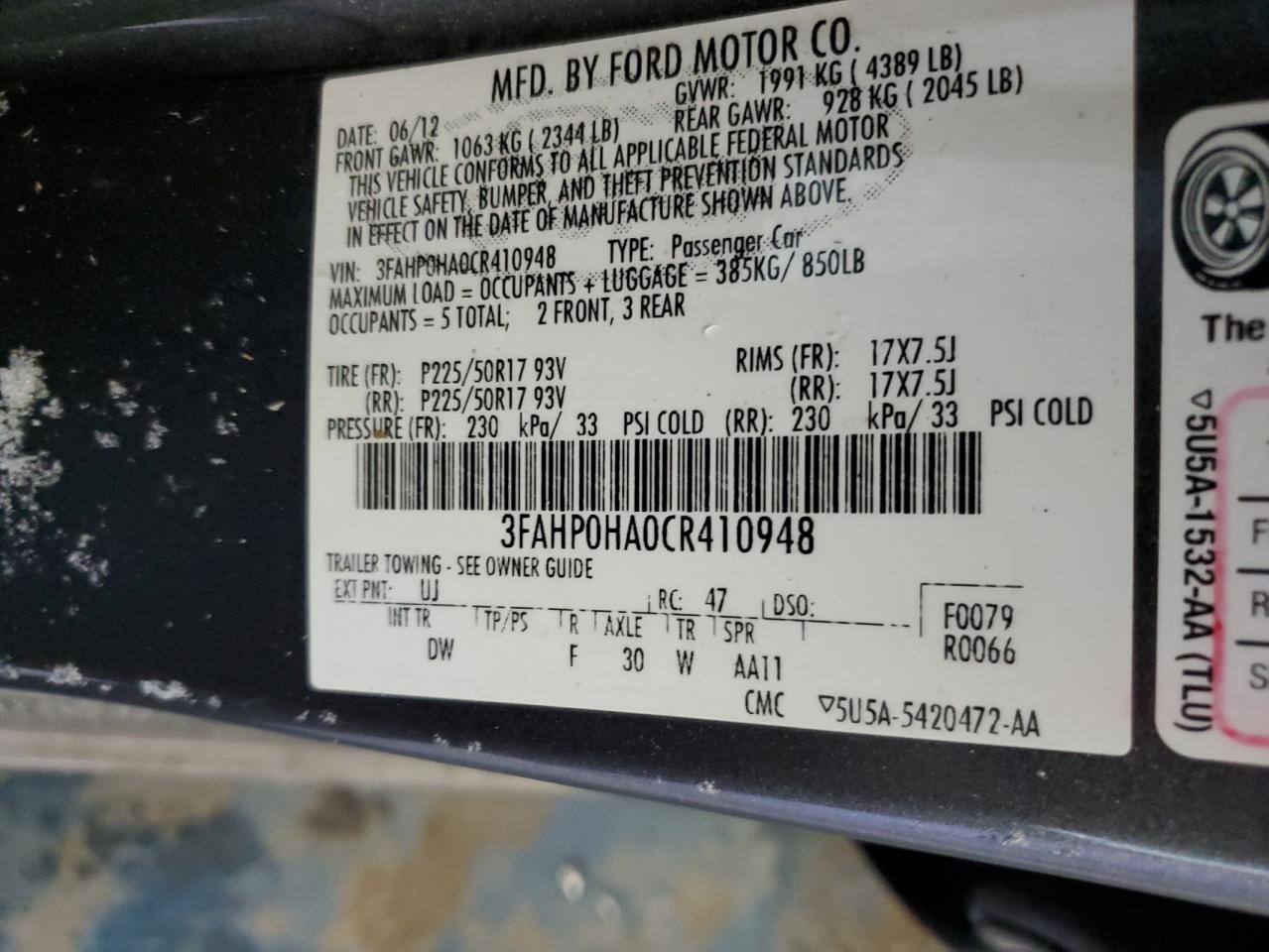 2012 Ford Fusion - Image 12