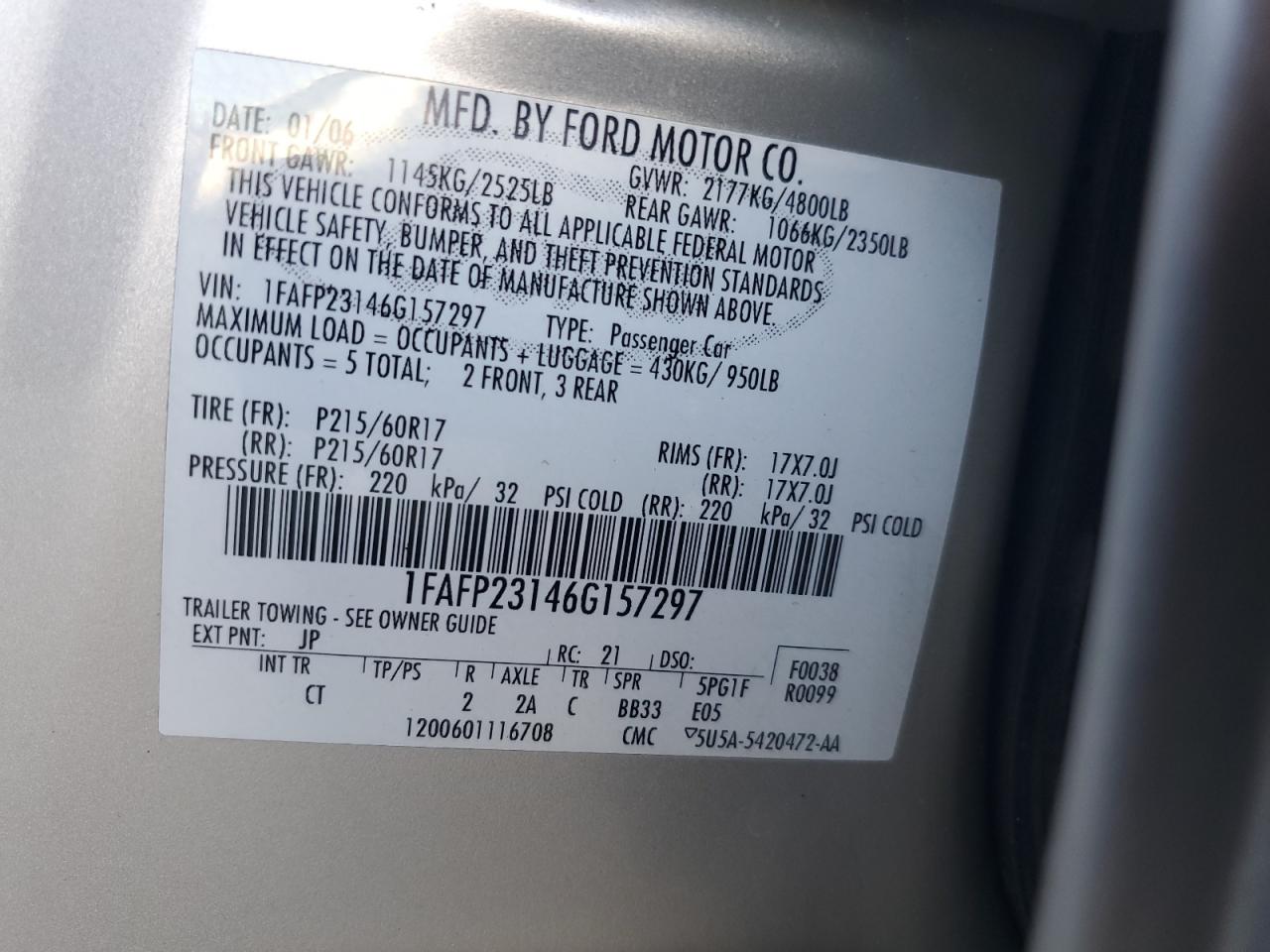2006 Ford Five Hundred - Image 12