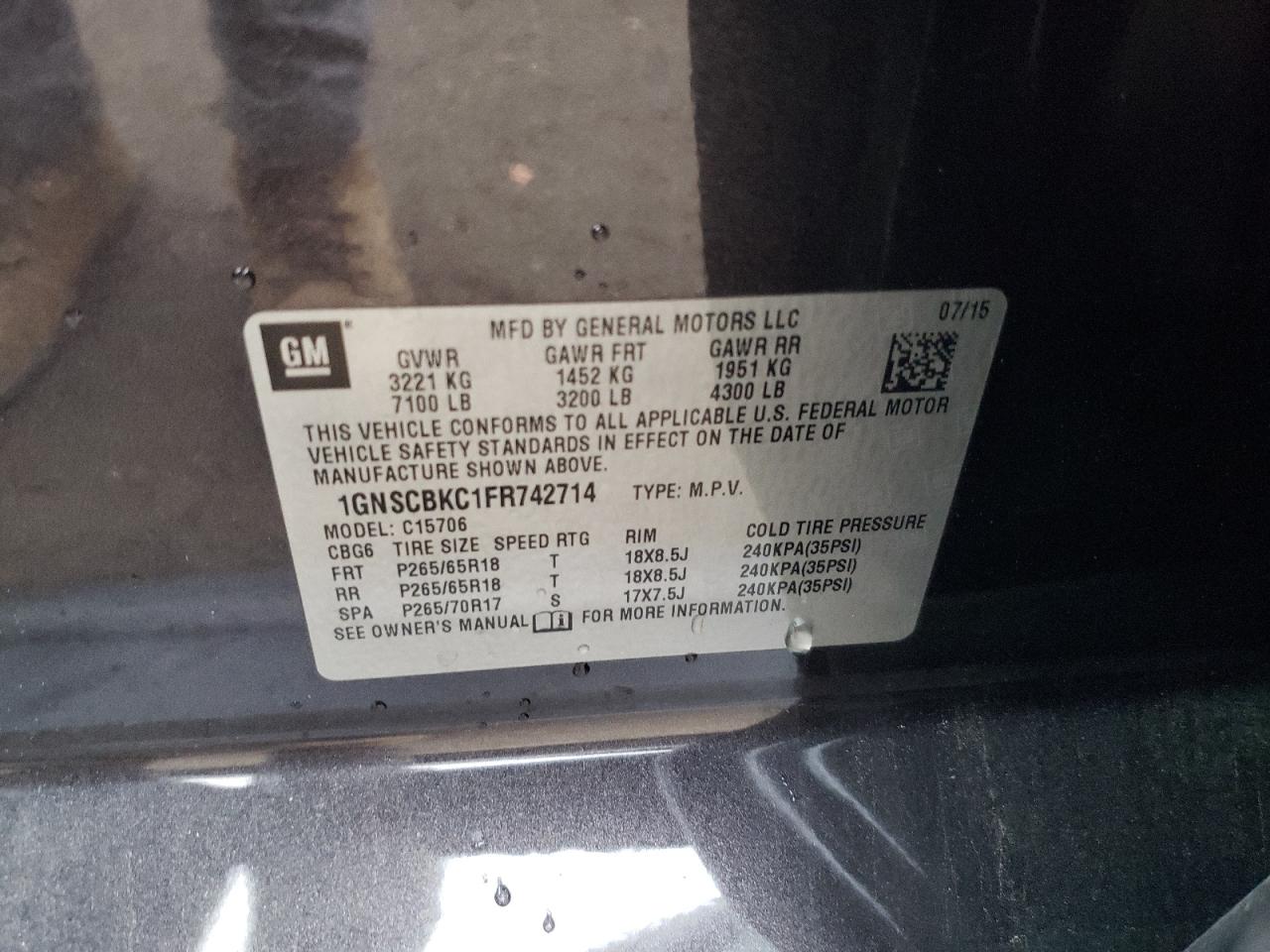 2015 Chevrolet Tahoe - Image 13
