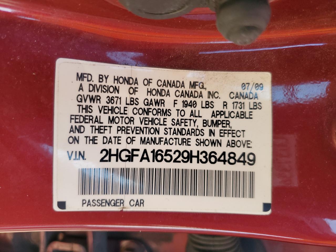 2009 Honda Civic - Image 14