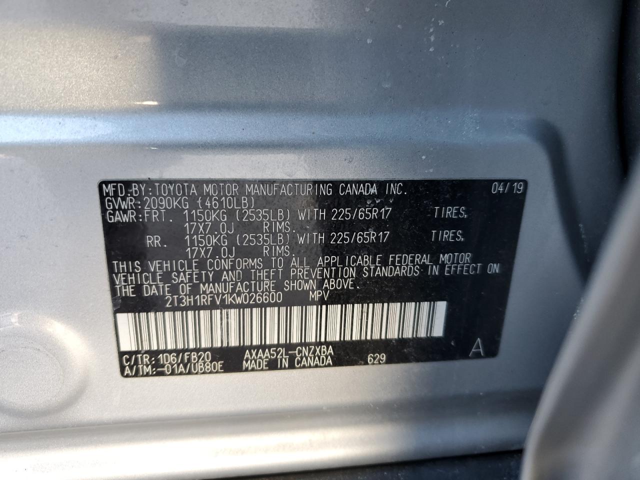 2019 Toyota RAV 4 - Image 13