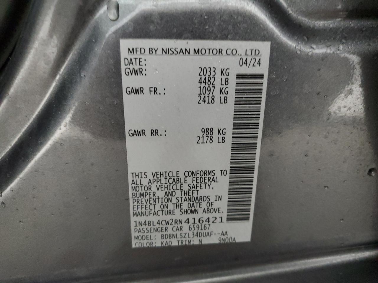 2024 Nissan Altima - Image 12