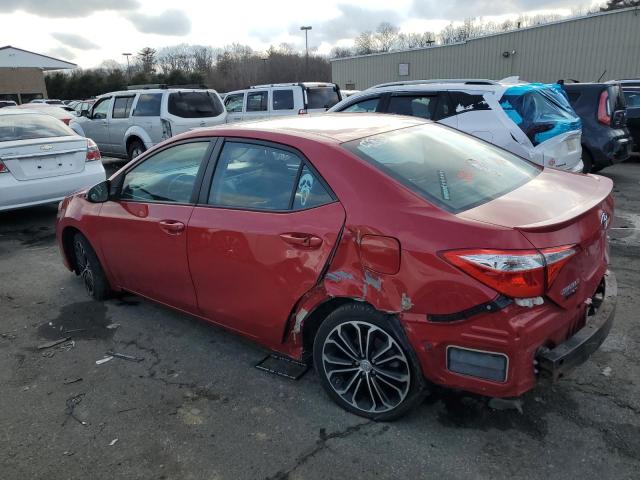  TOYOTA COROLLA 2015 Red