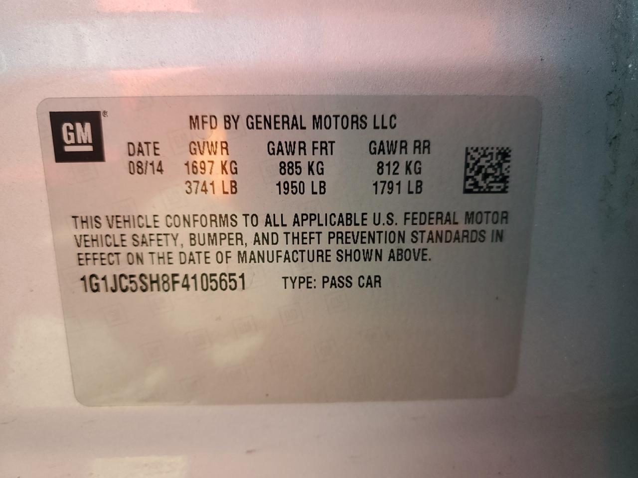 2015 Chevrolet Sonic - Image 12