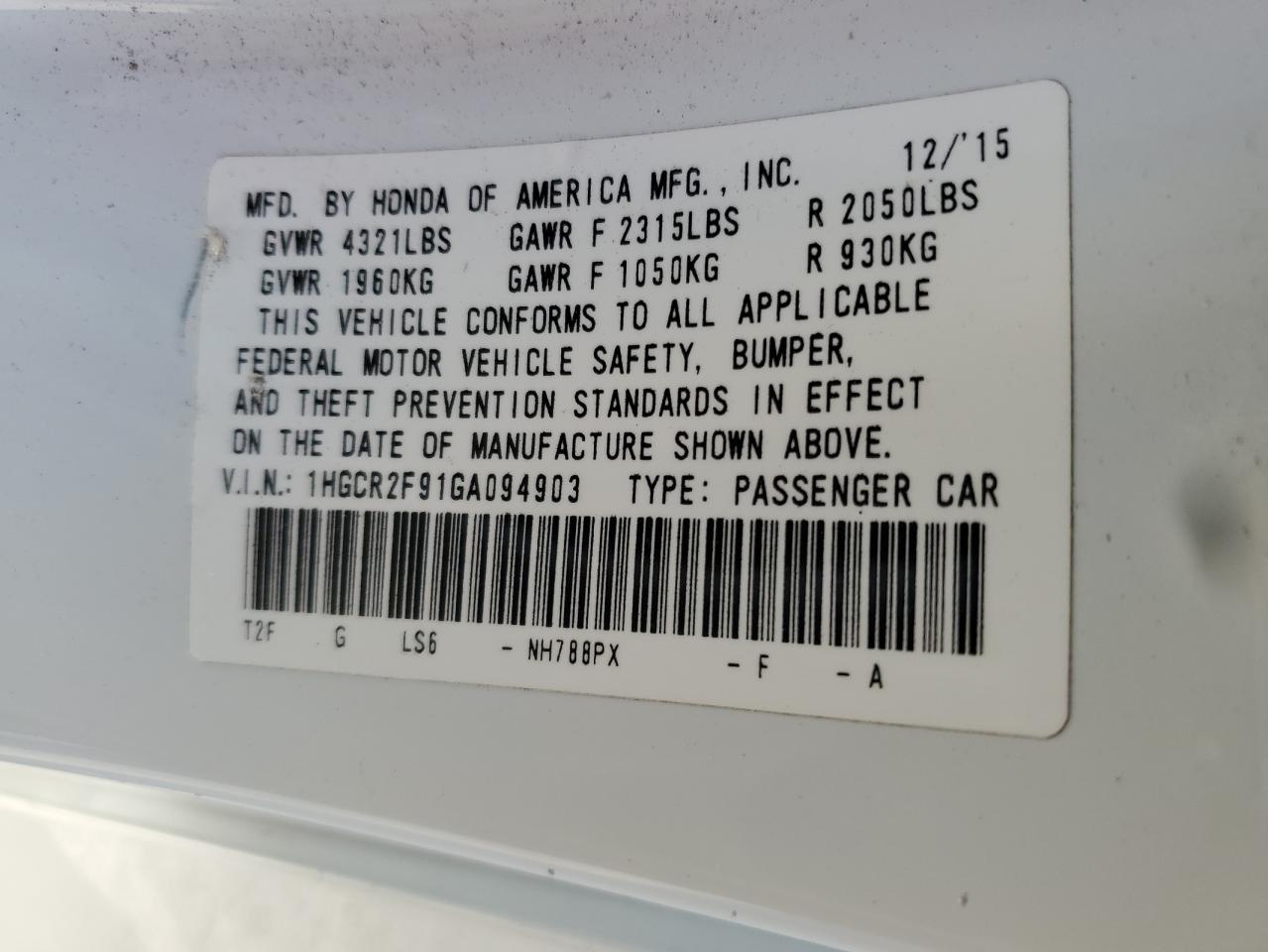 2016 Honda Accord - Image 12