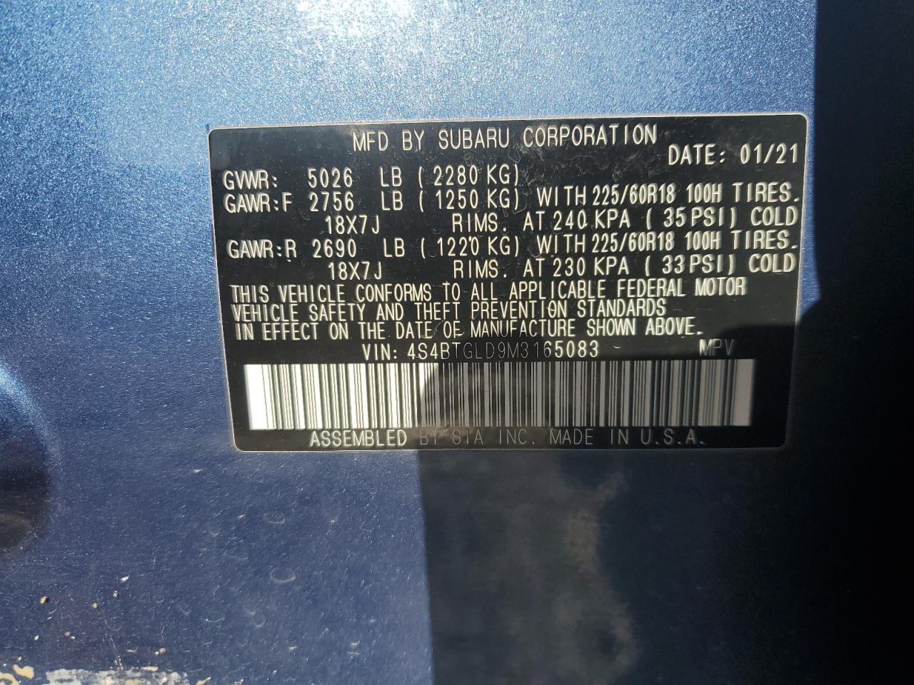2021 Subaru Outback - Image 14
