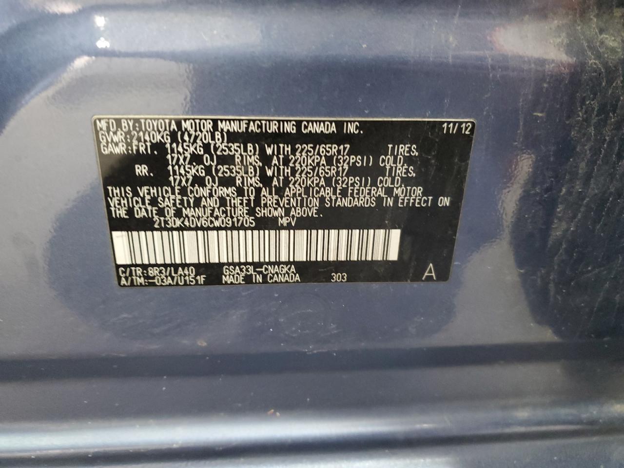 2012 Toyota RAV 4 - Image 13