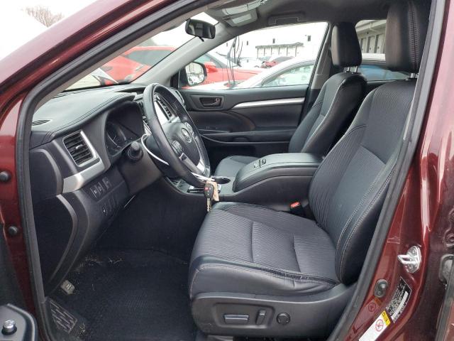  TOYOTA HIGHLANDER 2017 Бургунді