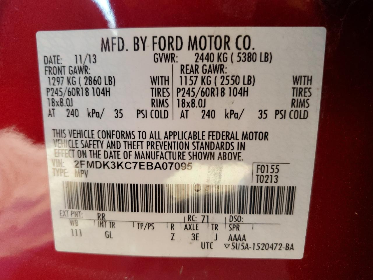 2014 Ford Edge - Image 12