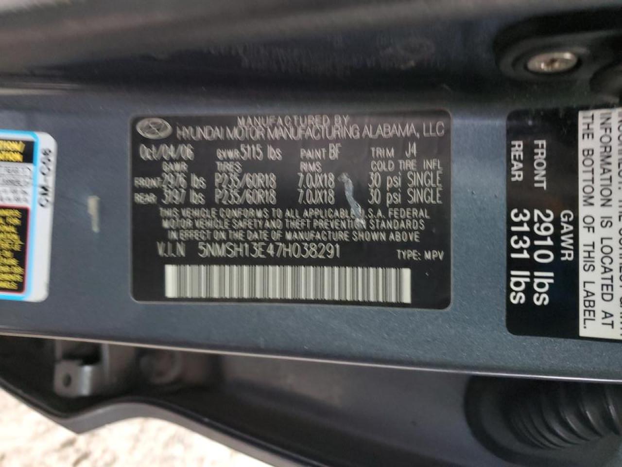 2007 Hyundai Santa Fe - Image 15