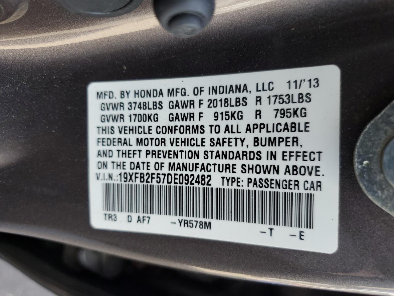 2013 Honda Civic - Image 12