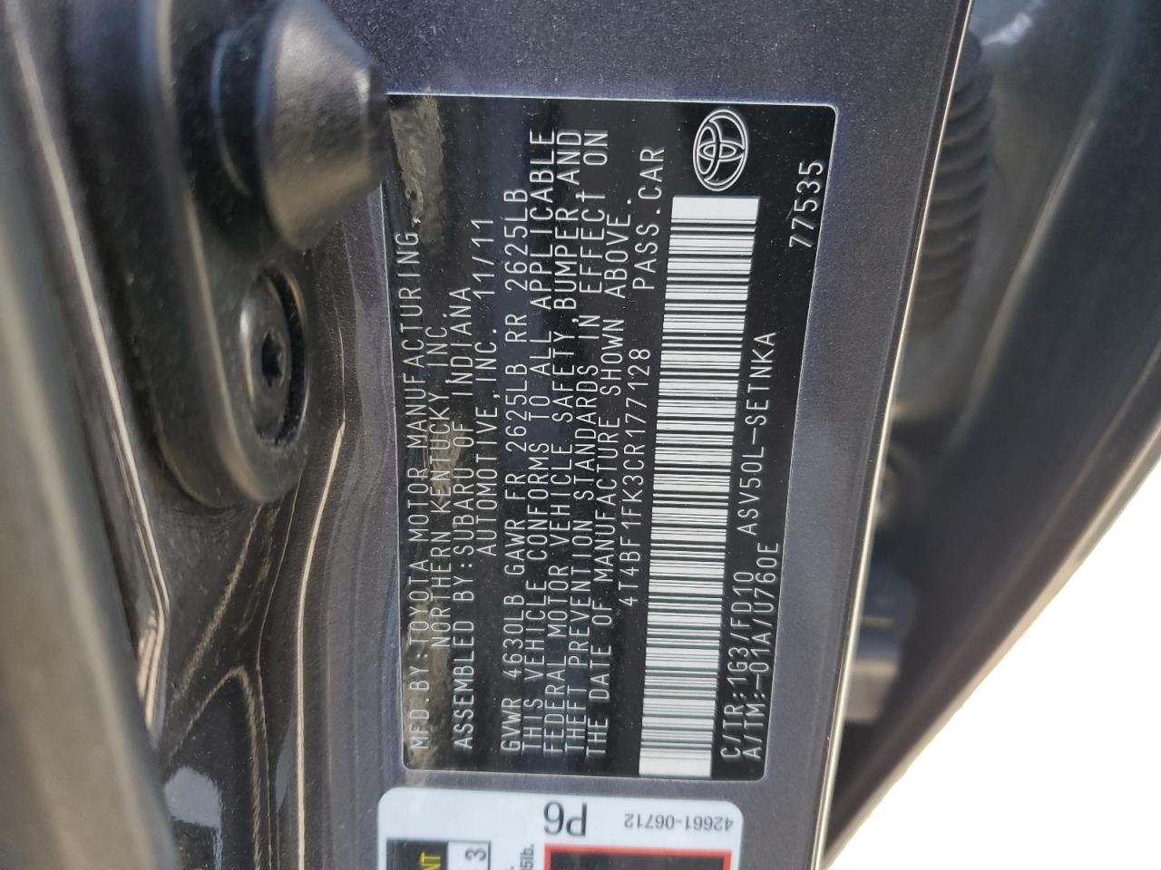 2012 Toyota Camry - Image 12