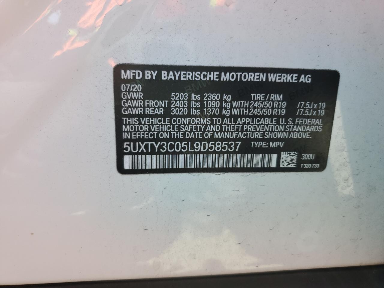 2020 BMW X3 - Image 13