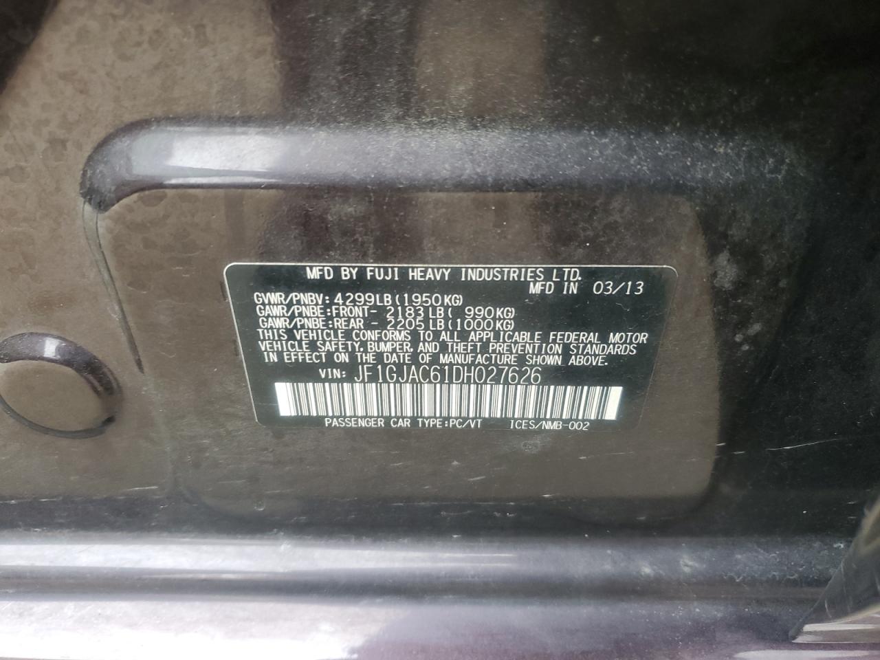 2013 Subaru Impreza - Image 12