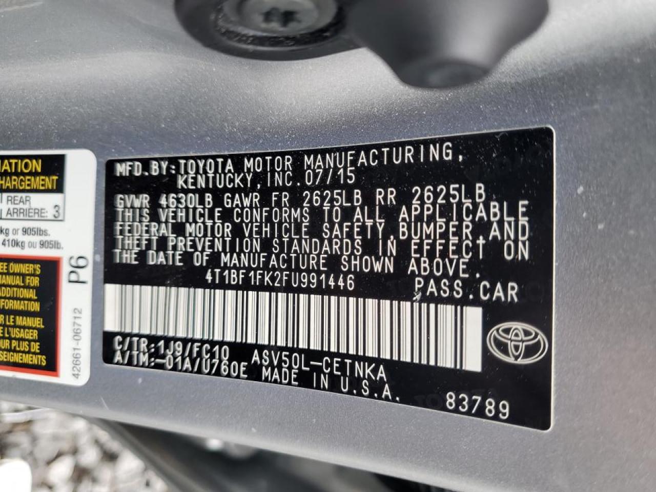 2015 Toyota Camry - Image 12