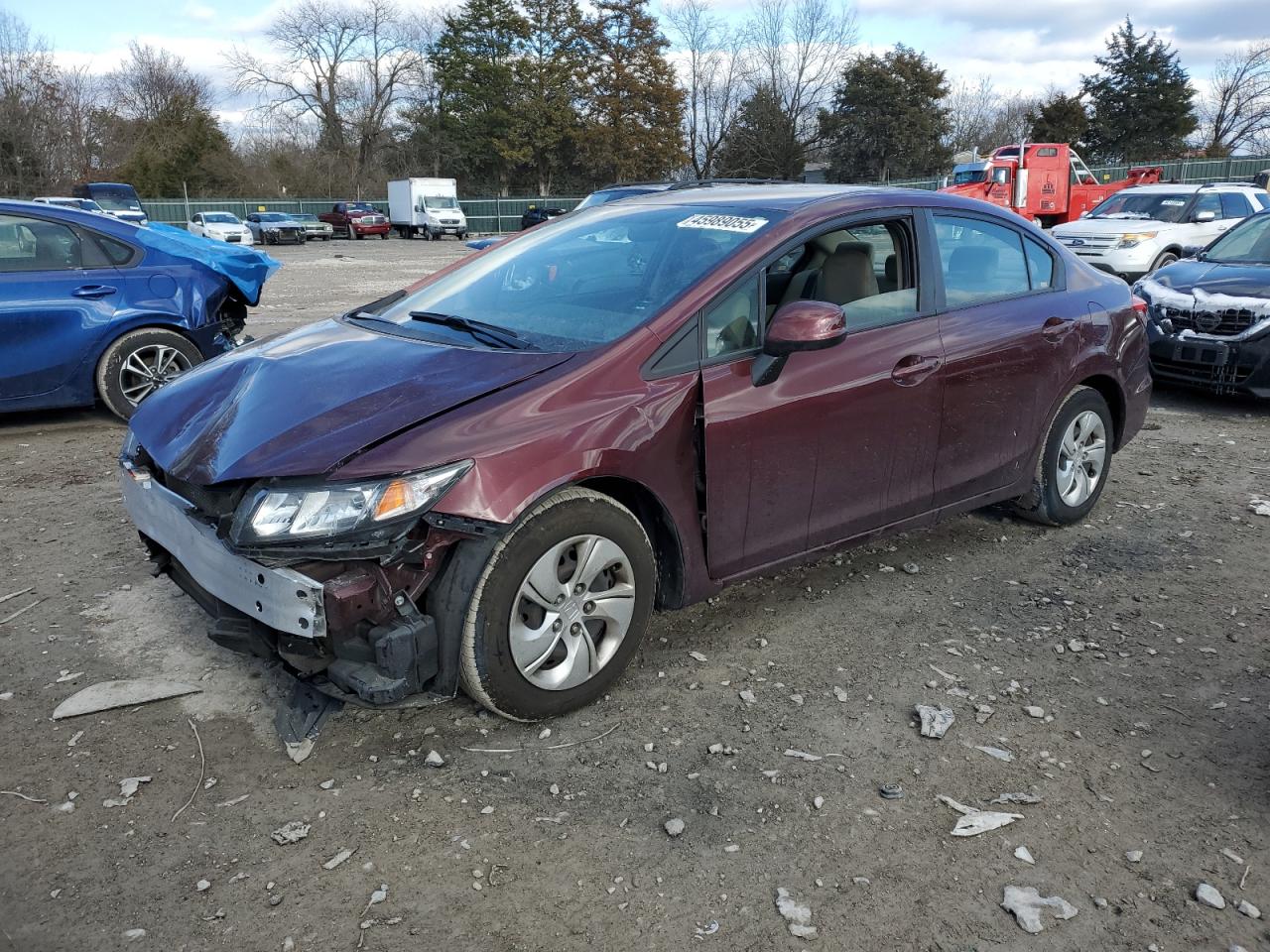 2013 Honda Civic Lx იყიდება Madisonville-ში, TN - Front End