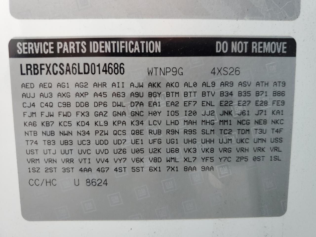 2020 Buick Envision Essence VIN: LRBFXCSA6LD014686 Lot: 47031625