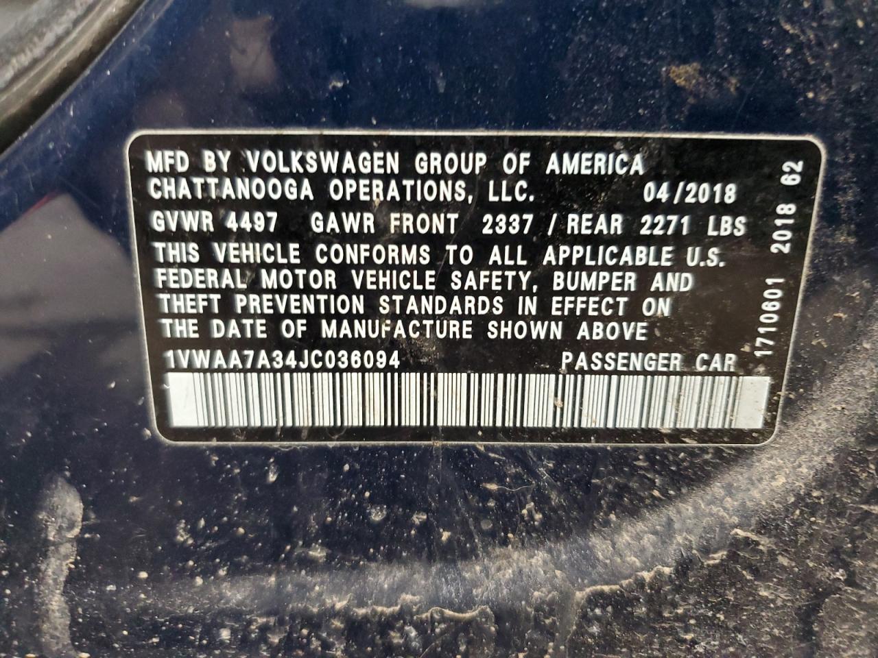 2018 Volkswagen Passat - Image 14