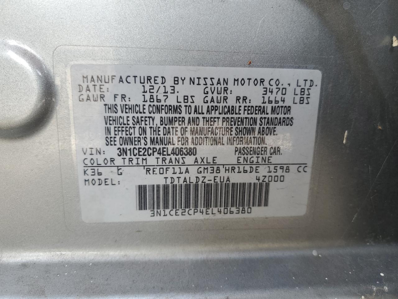 2014 Nissan Versa - Image 14
