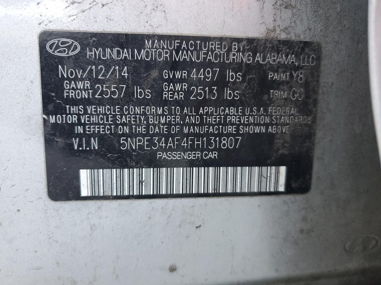 2015 Hyundai Sonata - Image 12