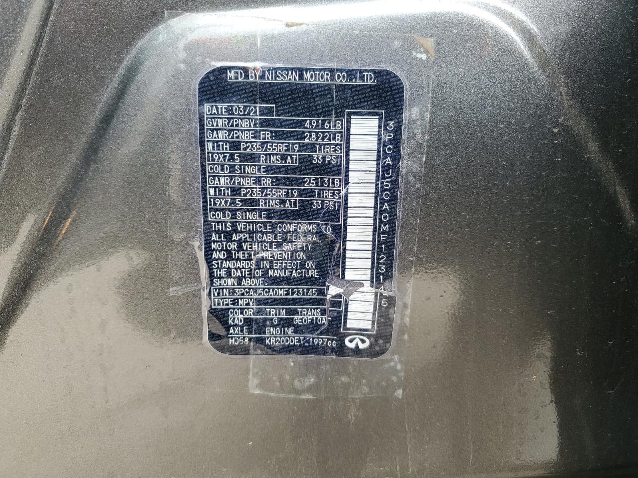 2021 Infiniti QX50 - Image 14