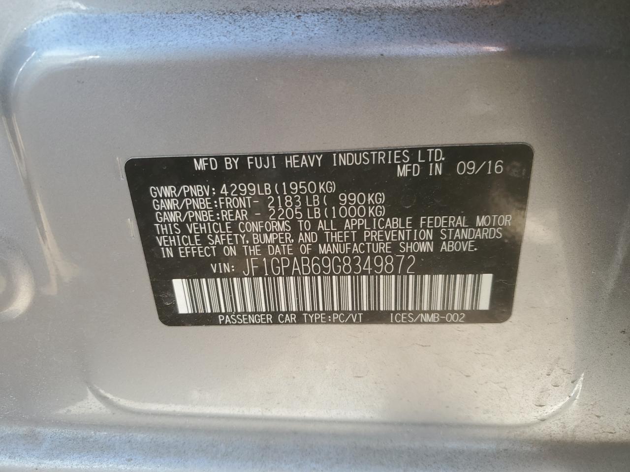 2016 Subaru Impreza - Image 14