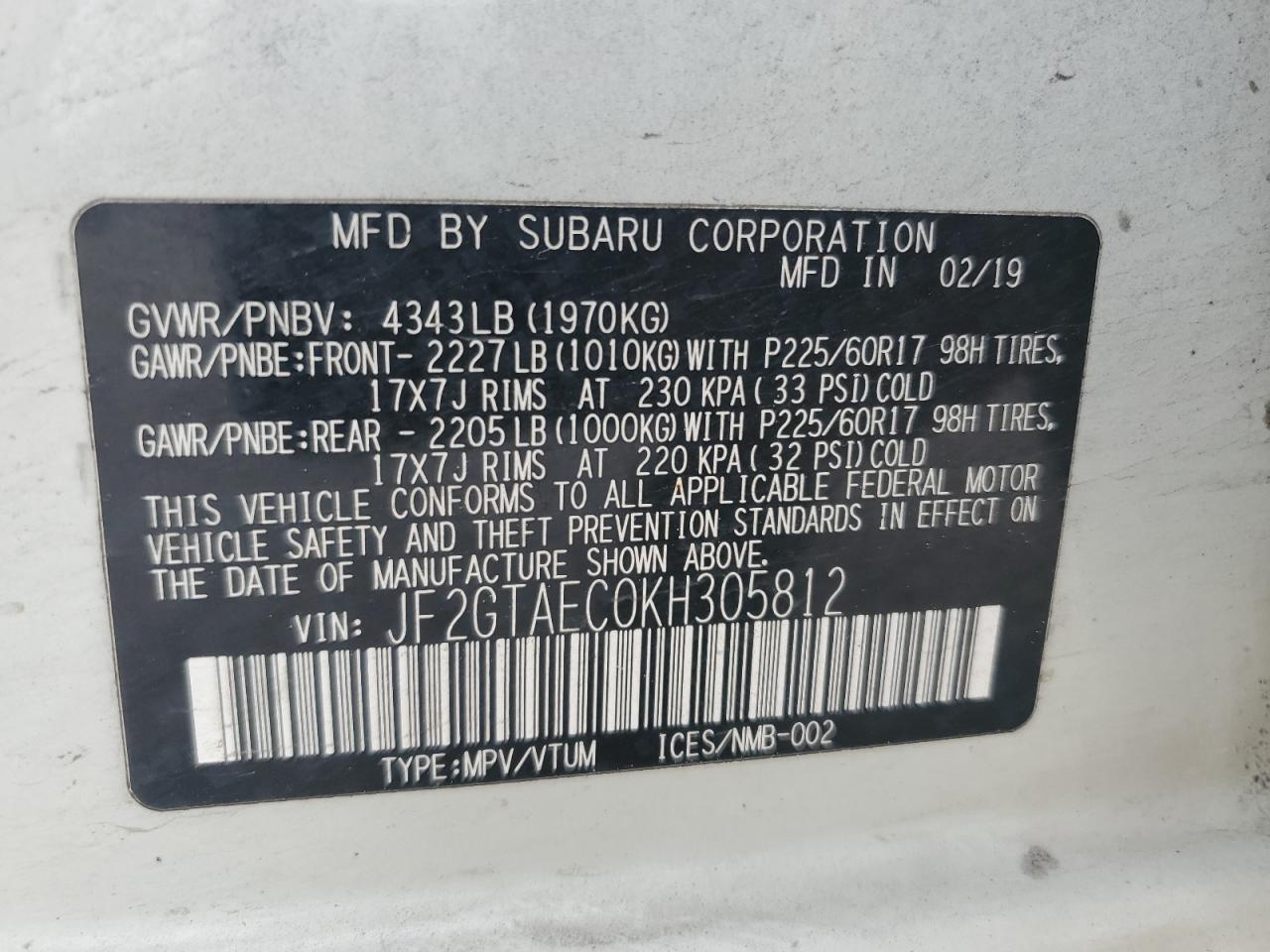 2019 Subaru XV - Image 14
