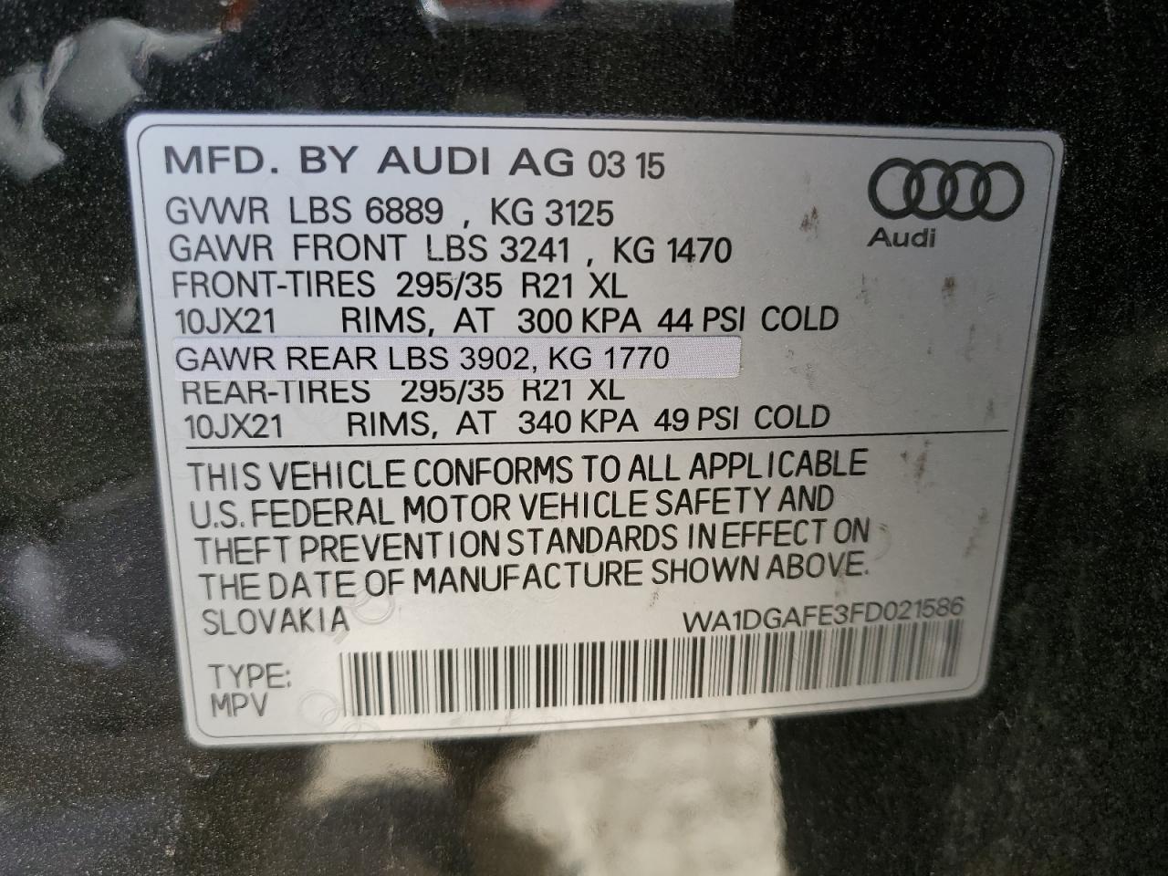 2015 Audi Q7 - Image 12