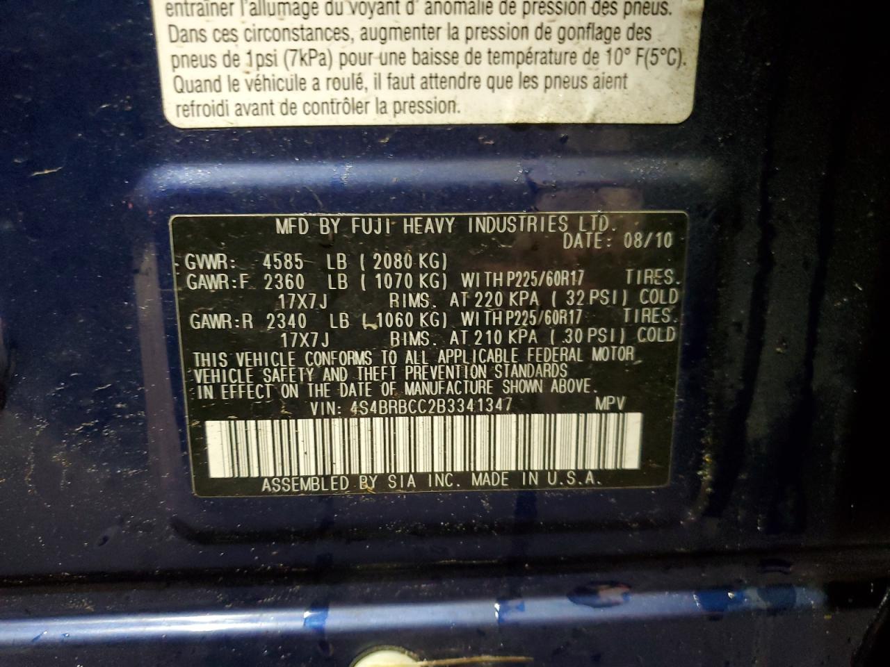 2011 Subaru Outback - Image 14