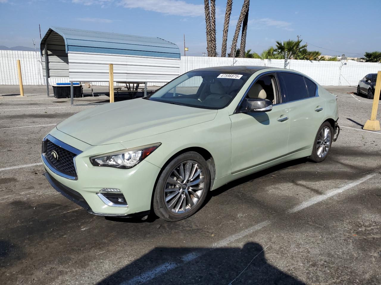2018 Infiniti Q50 Luxe იყიდება Van Nuys-ში, CA - Rear End