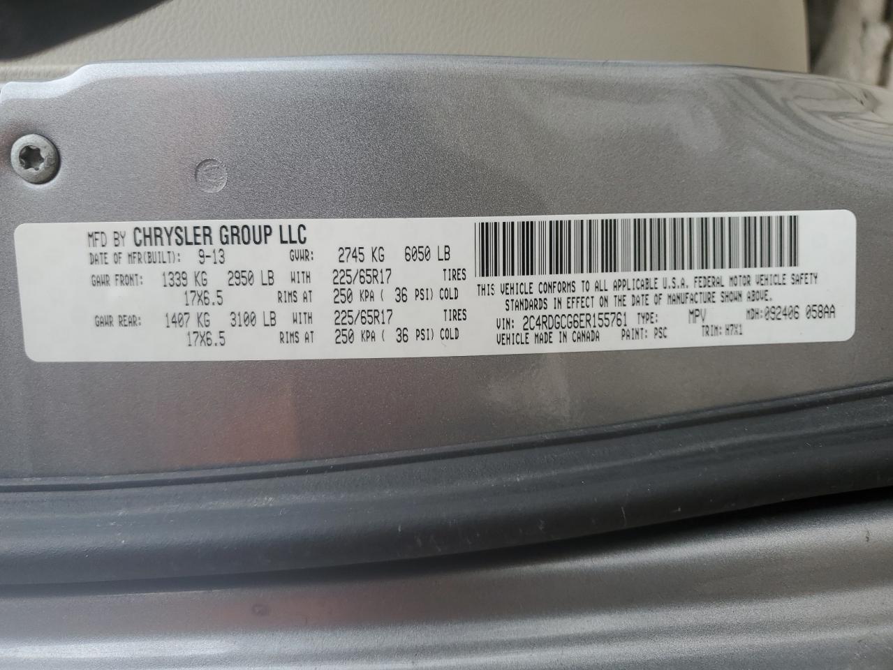 2014 Dodge Caravan - Image 14
