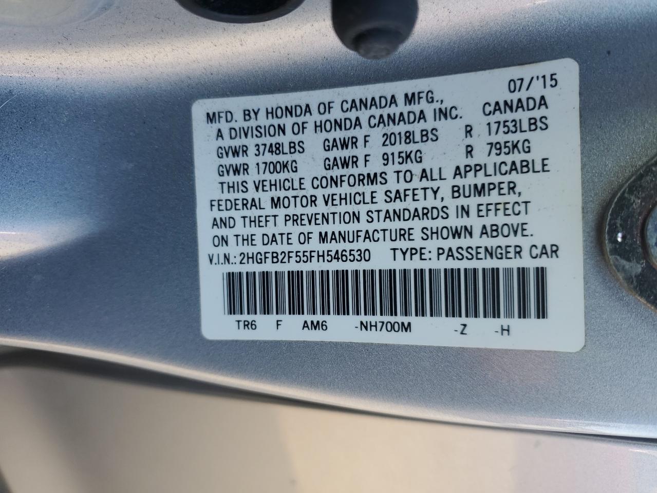 2015 Honda Civic - Image 12
