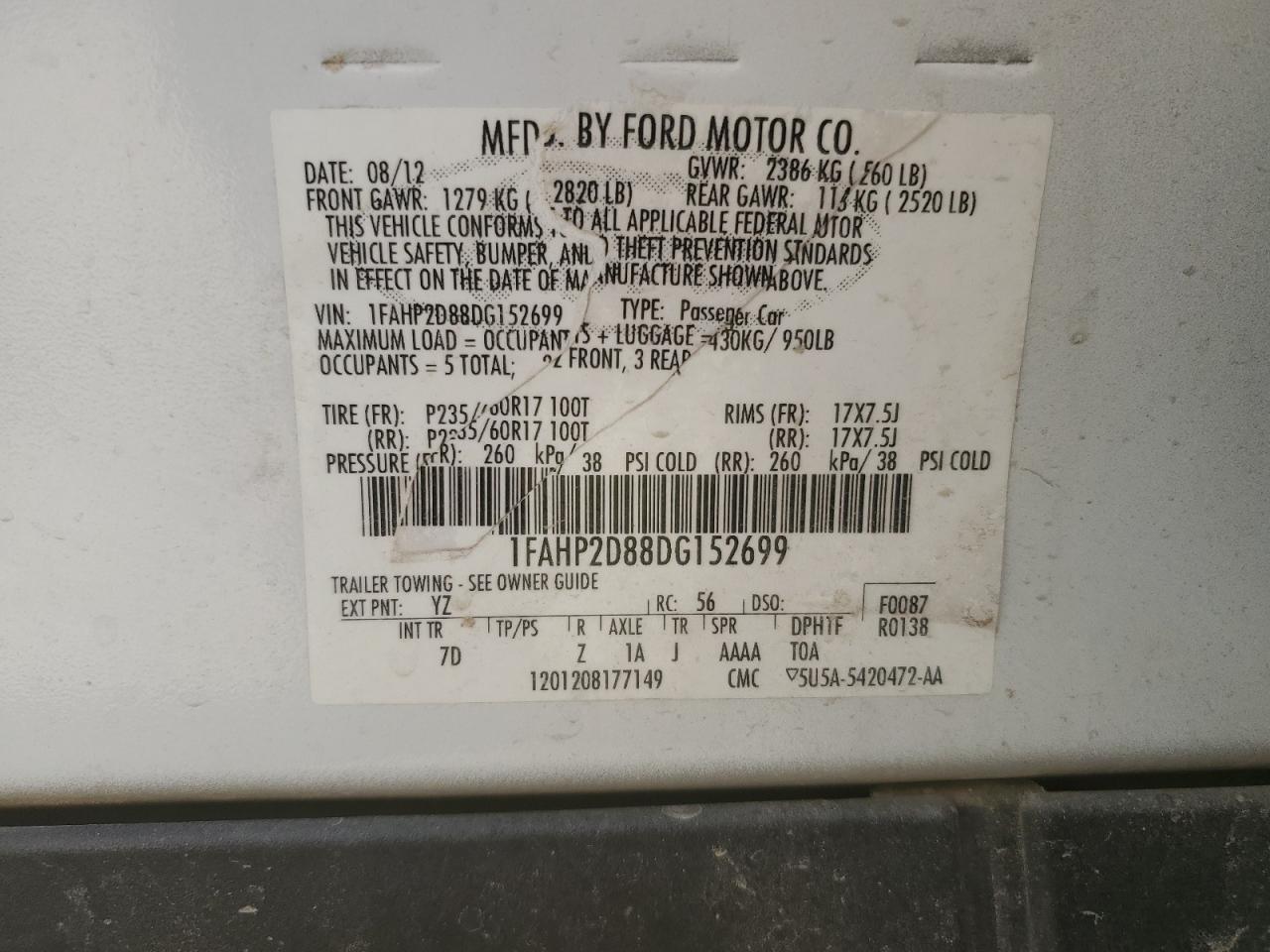 2013 Ford Taurus - Image 12