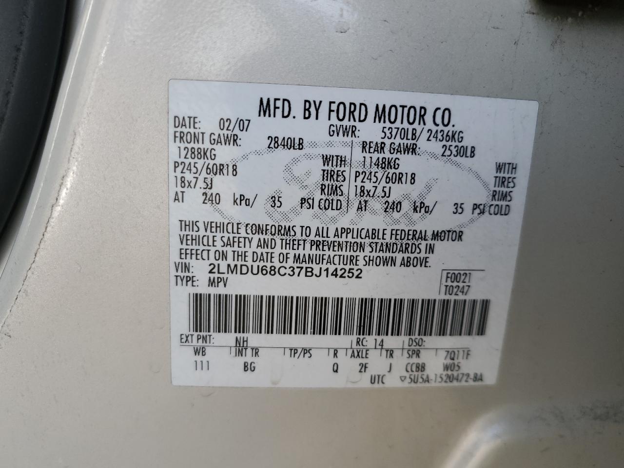 2007 Lincoln MKX - Image 13