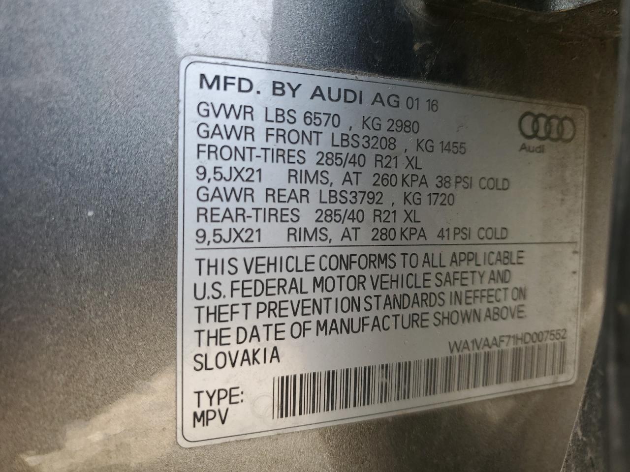 2017 Audi Q7 - Image 13