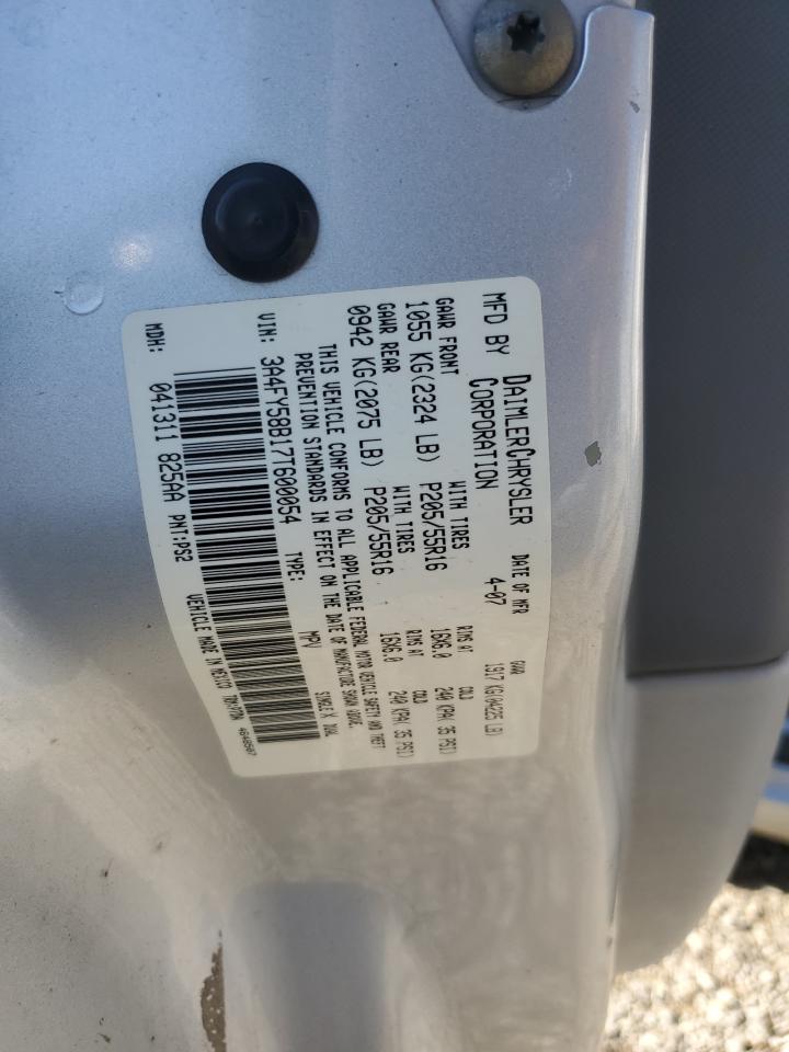 2007 Chrysler Pt Cruiser Touring VIN: 3A4FY58B17T600054 Lot: 43539495