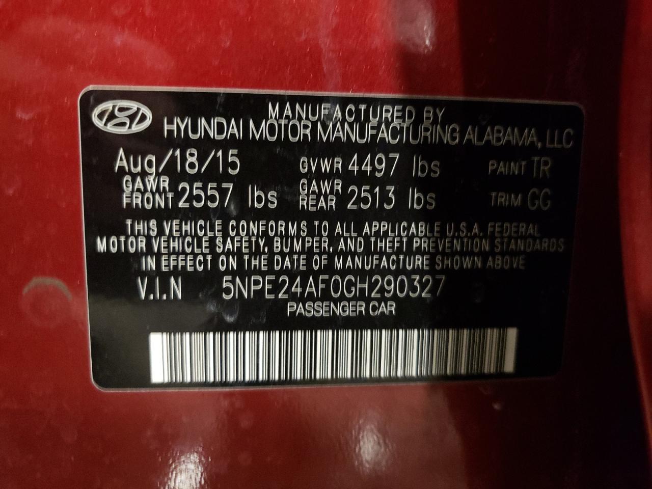 2016 Hyundai Sonata - Image 12