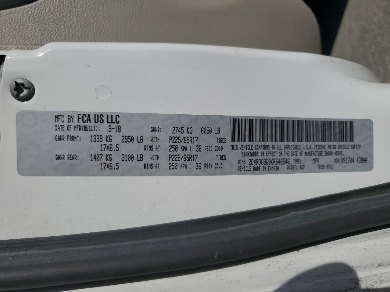 2019 Dodge Caravan - Image 15