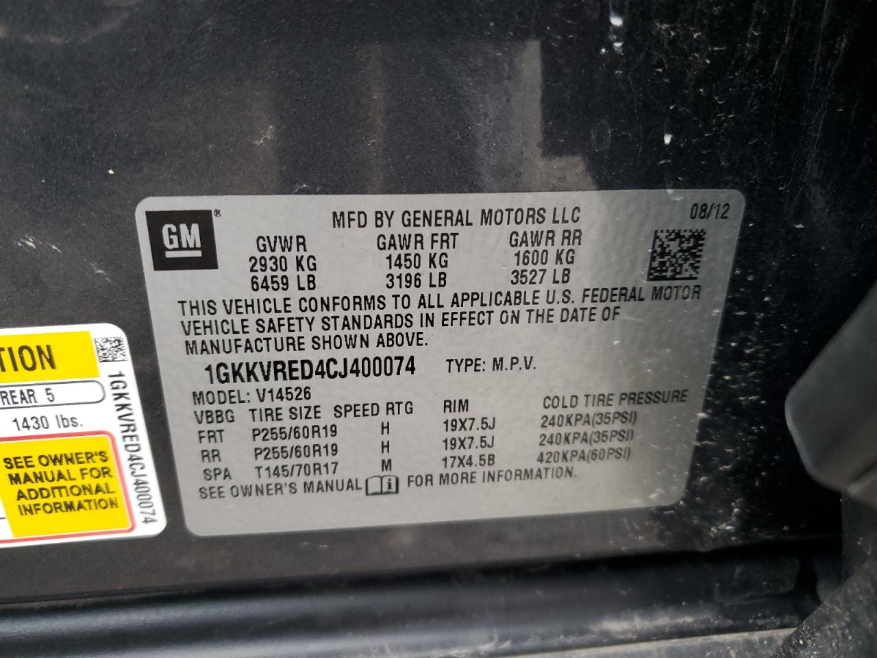 2012 GMC Acadia - Image 13