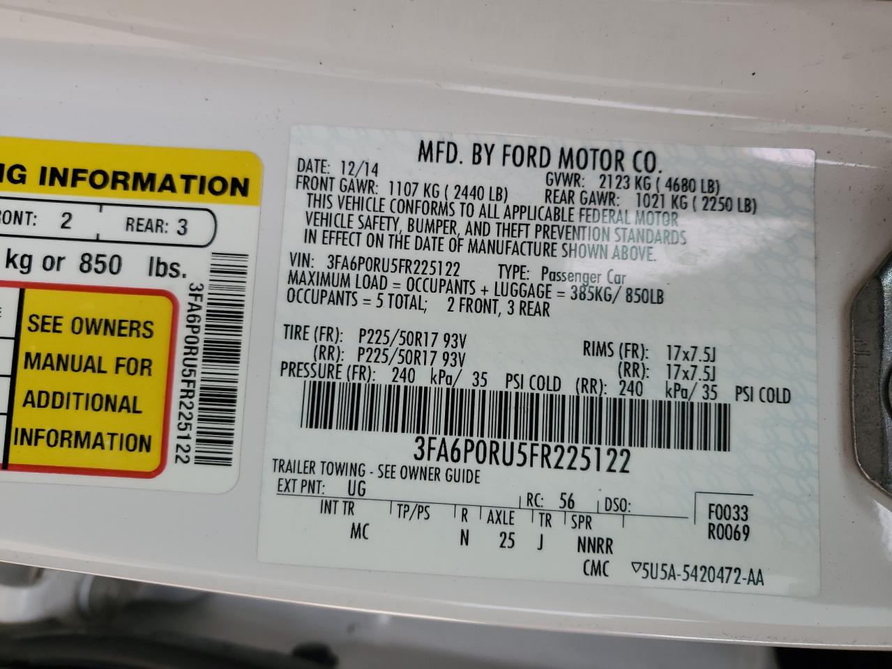 2015 Ford Fusion - Image 15
