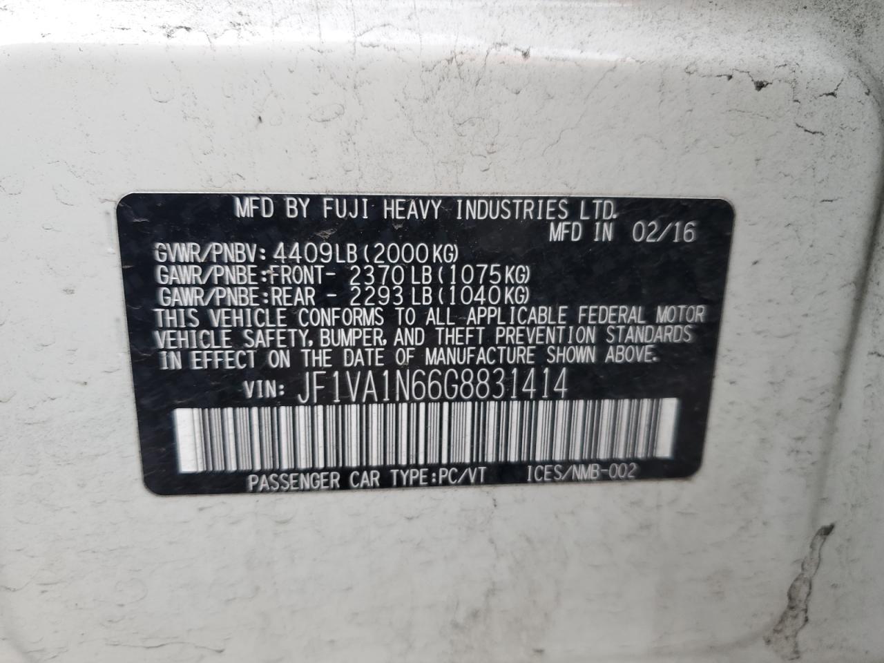 2016 Subaru WRX - Image 12