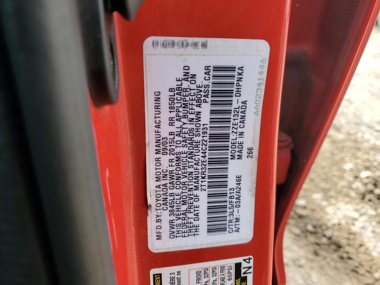 2004 Toyota Corolla - Image 12