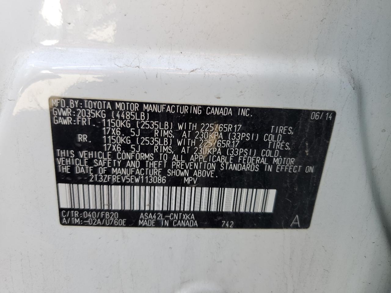 2014 Toyota RAV 4 - Image 15