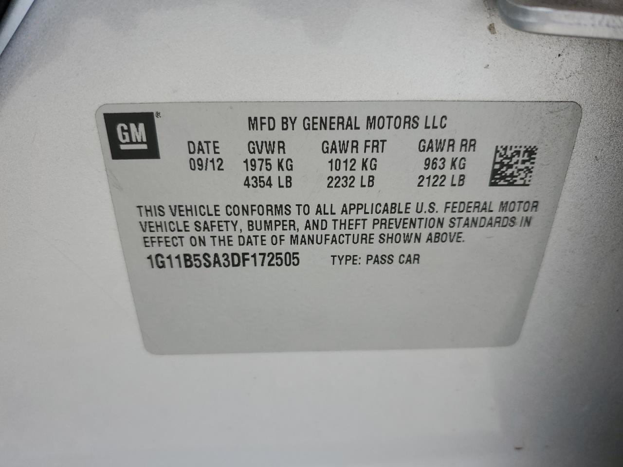 2013 Chevrolet Malibu - Image 14
