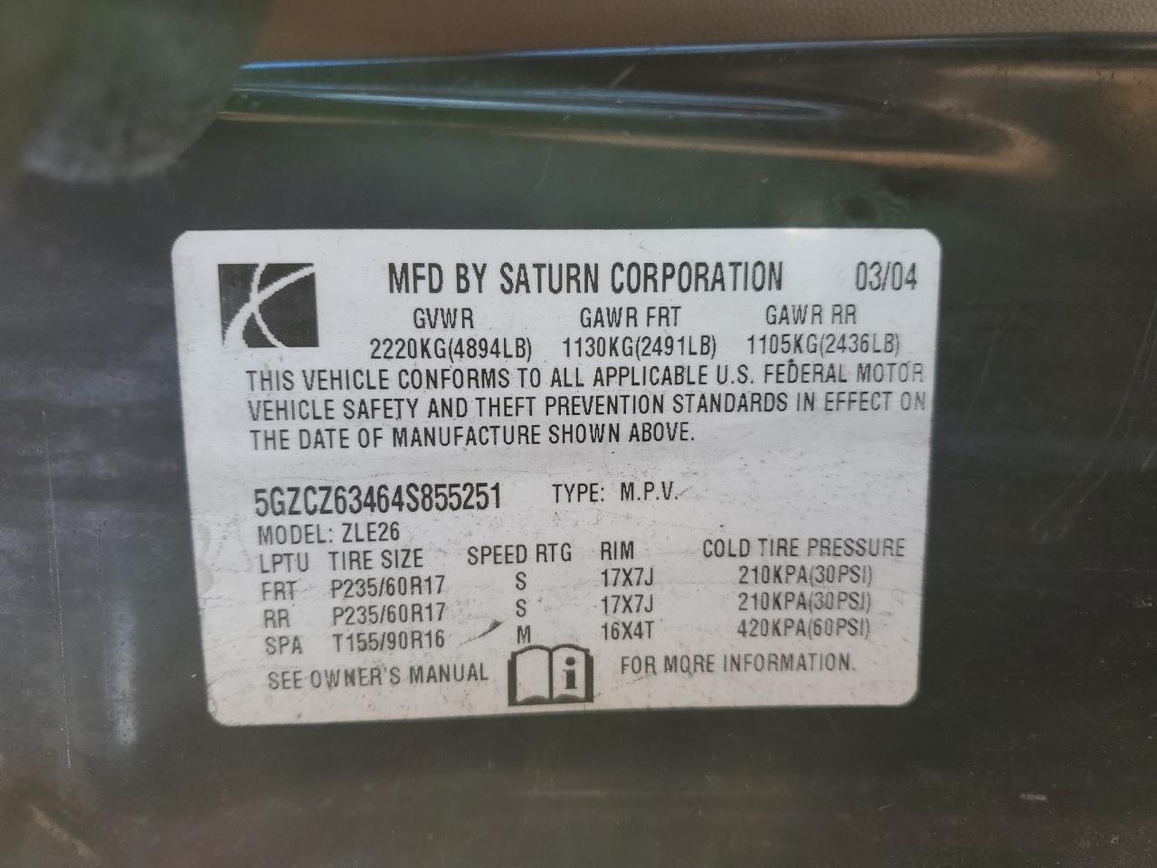 2004 Saturn VUE - Image 12