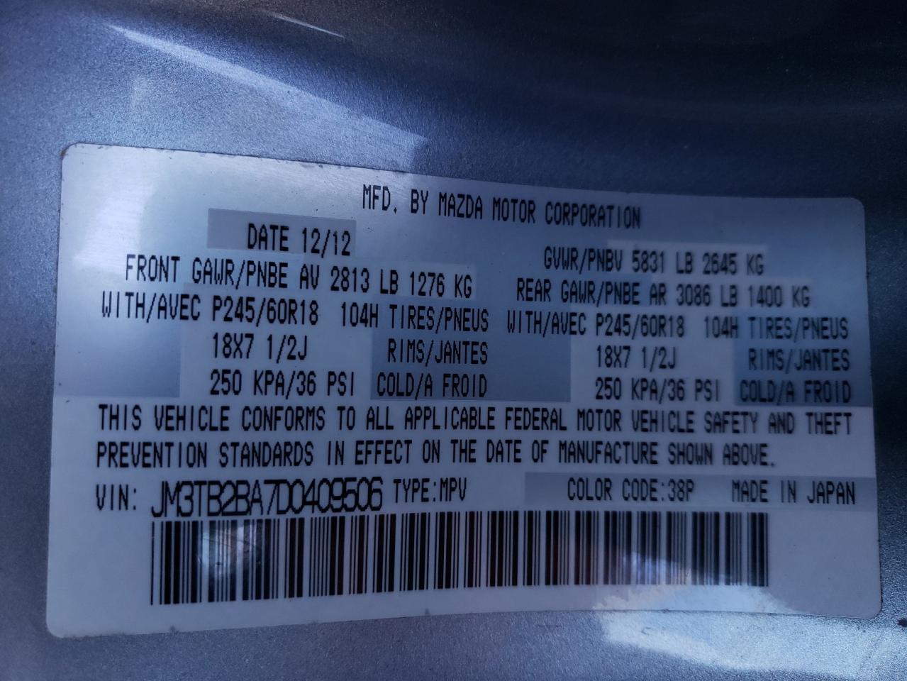 2013 Mazda CX-9 - Image 13