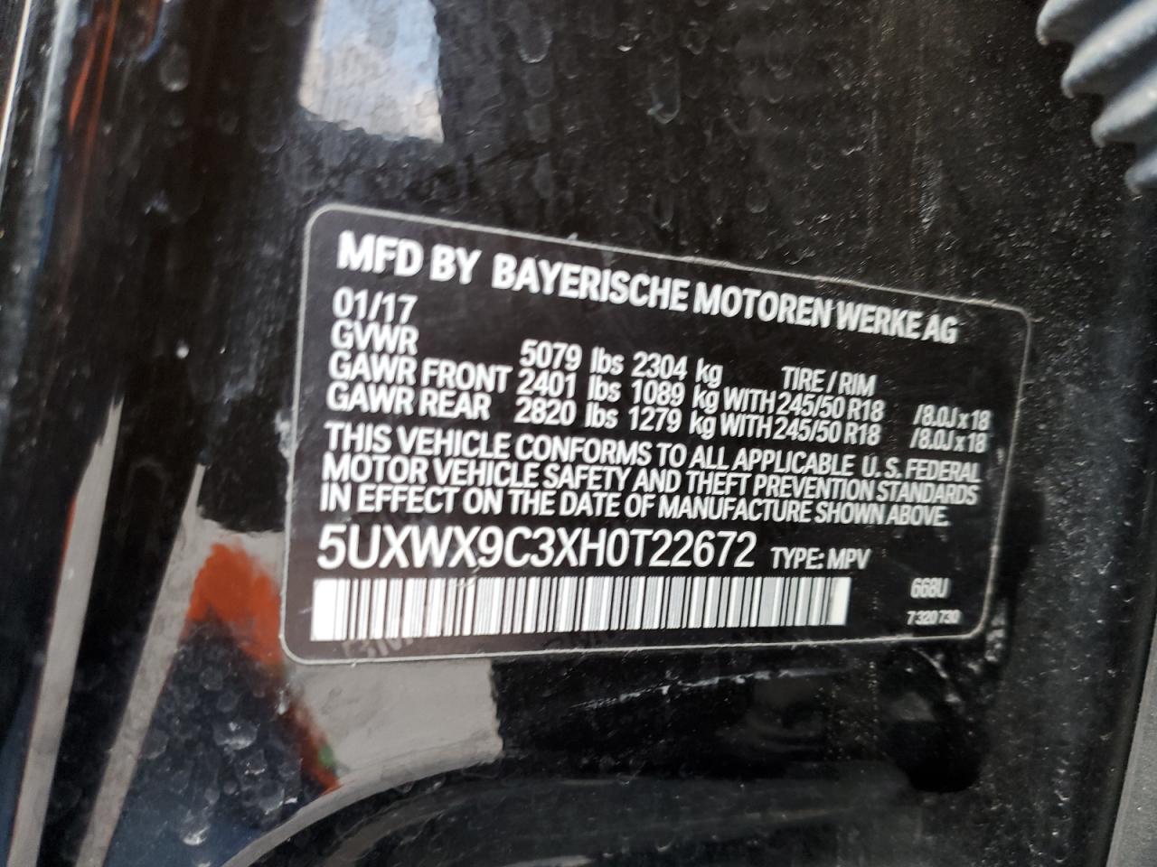 2017 BMW X3 - Image 14