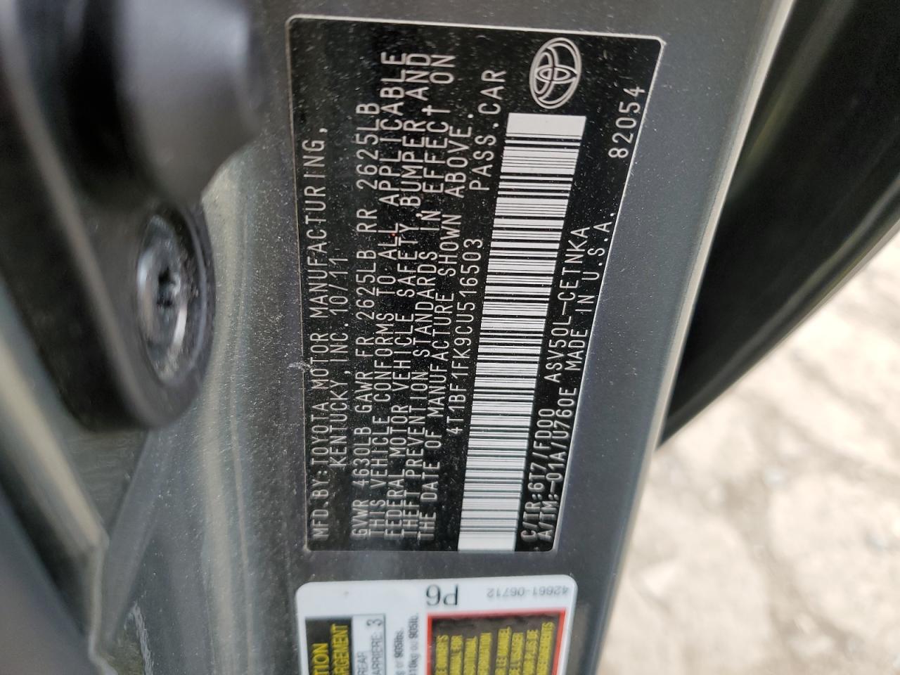 2012 Toyota Camry - Image 12