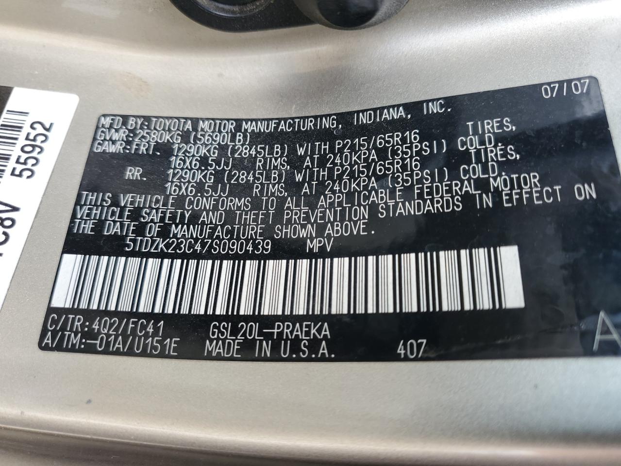 2007 Toyota Sienna - Image 15