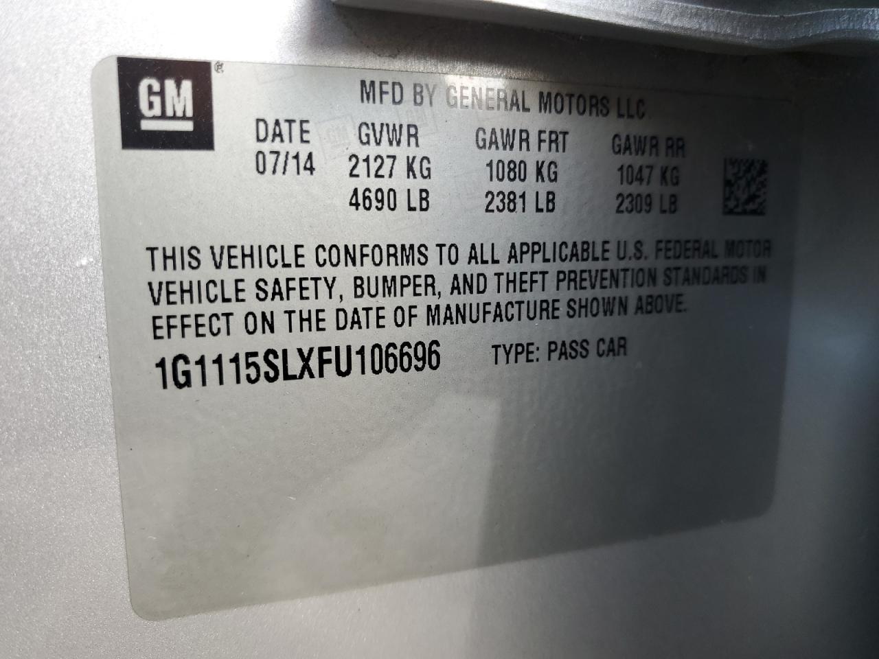 2015 Chevrolet Impala - Image 12